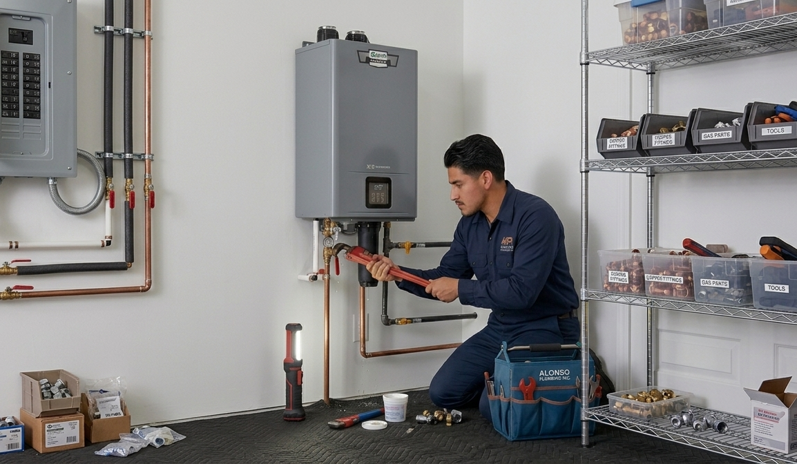 Alonso Plumbing water heater service North County San Diego