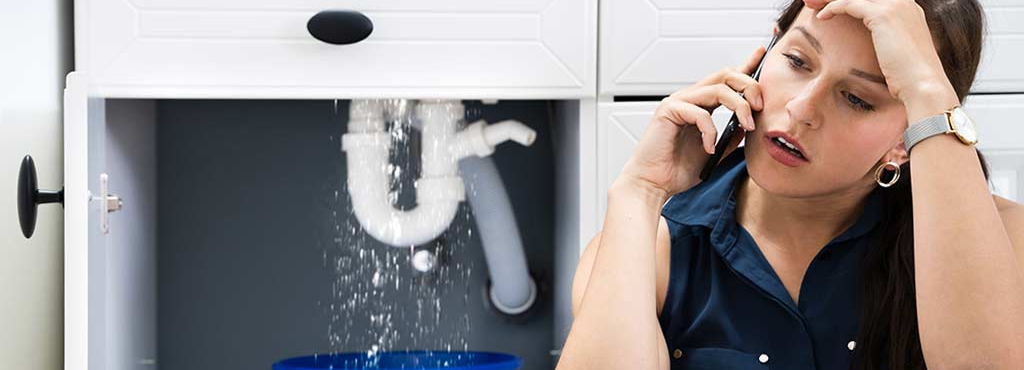 Stressed customer with leaking plumbing in Carlsbad CA