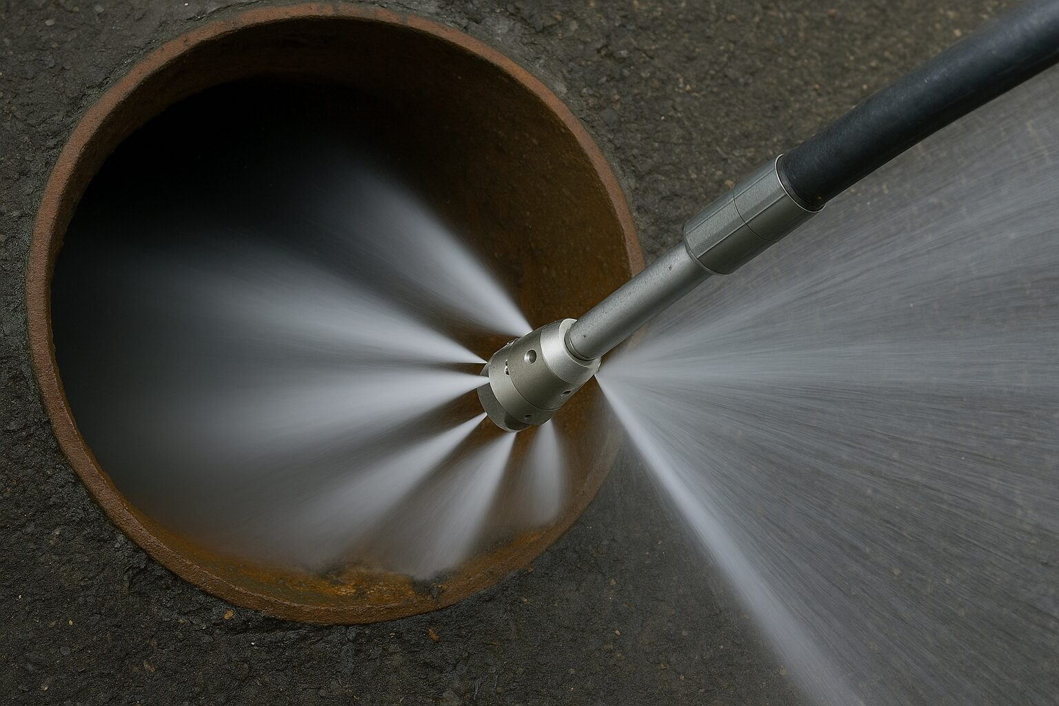 Hydro Jetting a Hotel Plumbing pipe in North County