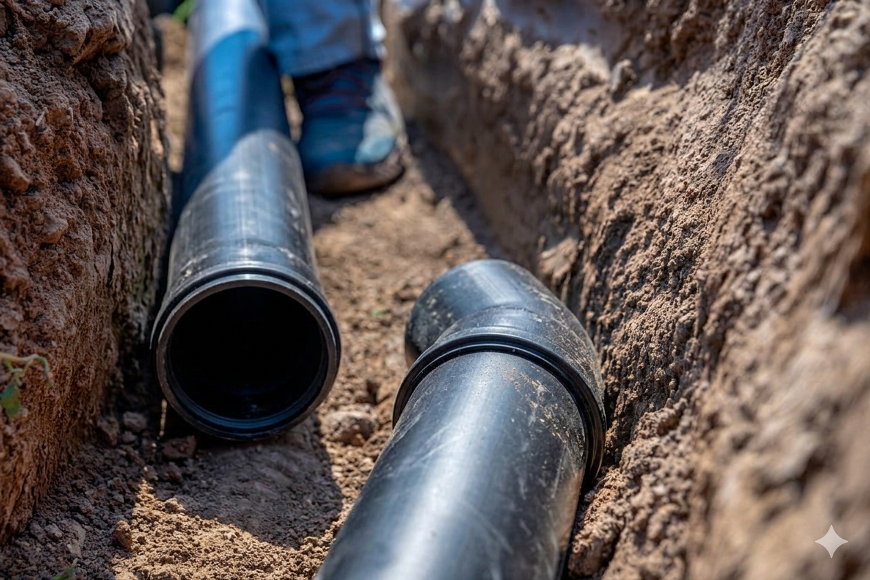 Plumbing Pipes being replaced with new pipes that are california compliant