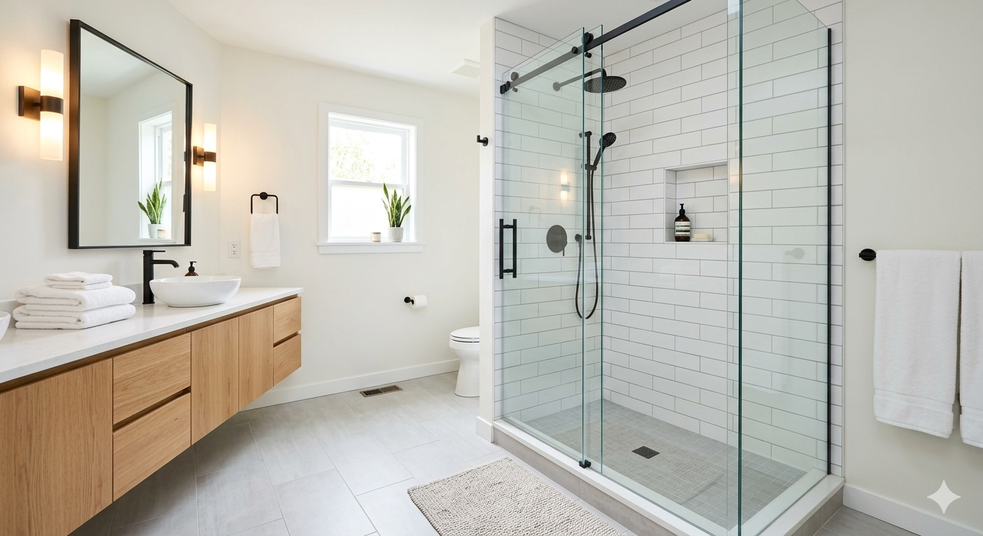 Newly remodeled bathroom in carlsbad CA.